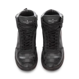 Rivoli Damier Graphite Black High-Top Sneakers Men's 9