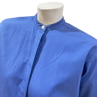 Blue Cotton Button Down Shirt