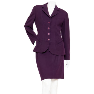 1990s Structural Jacket and Skirt Suit Set