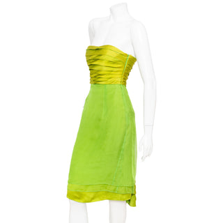 2007 Green Silk Cocktail Dress