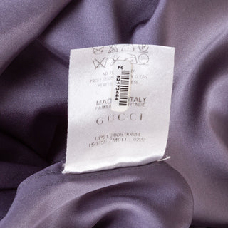 2005 Dusty Lavender Silk Bow-Neck Blouse