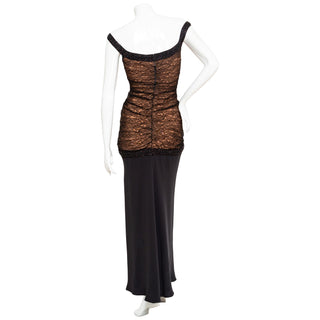 1997 Beaded Lace Bandage Gown