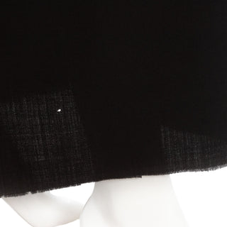 1997 Black Wool Deconstructed Dress