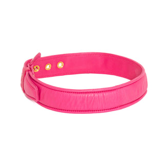 Pink Leather Padded Belt