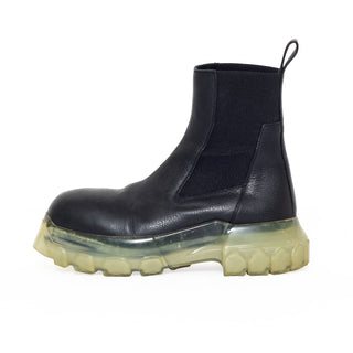 Black and Transparent Beatle Bozo Tractor Boots 38