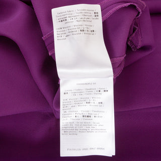 Violet Viscose Long Sleeve Rhinestone-Belted Shirt Dress