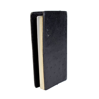 1980s Black Ostrich Notebook
