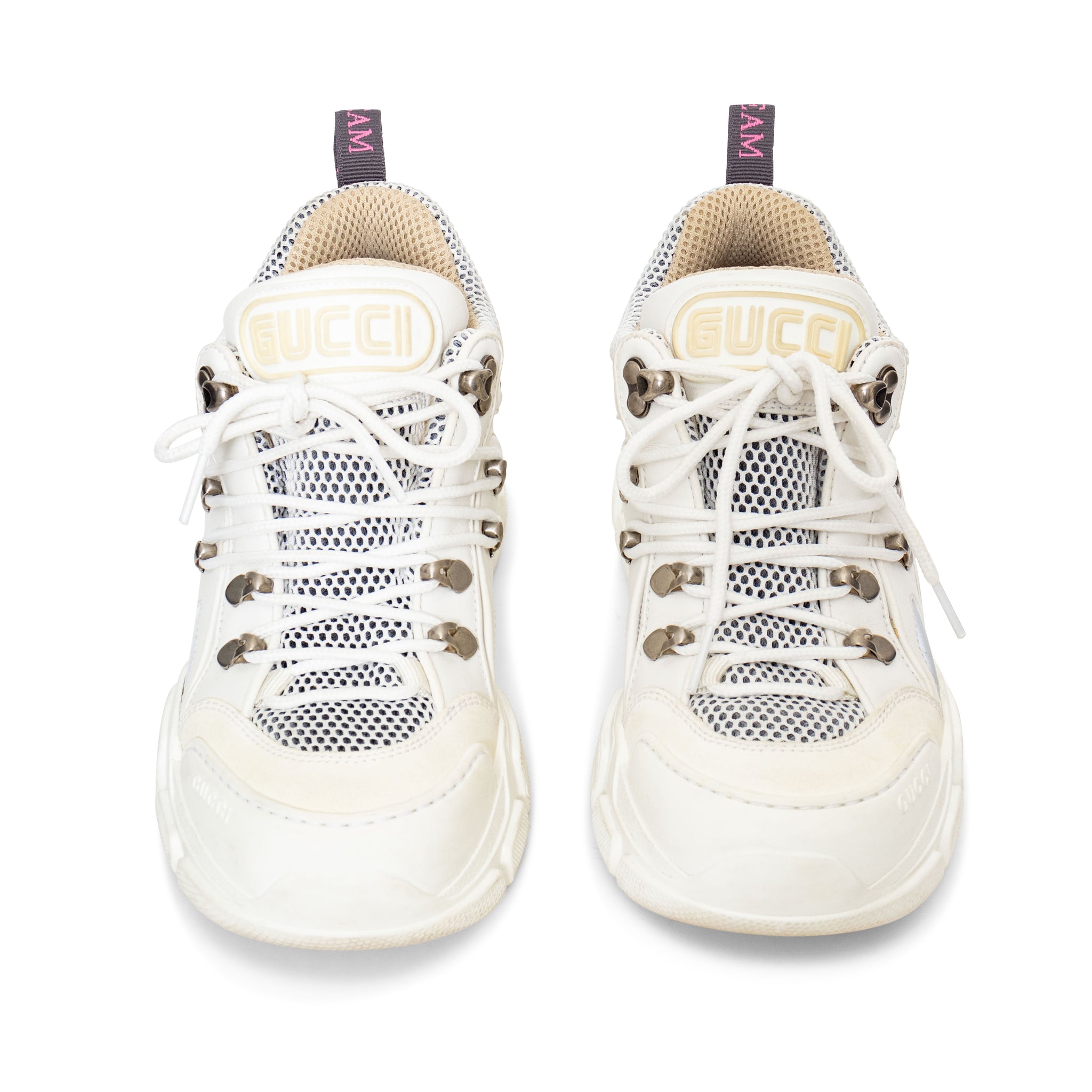 Gucci White Chunky Flashtrek Sneakers