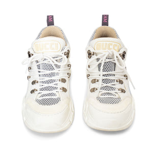 White Chunky Flashtrek Sneakers