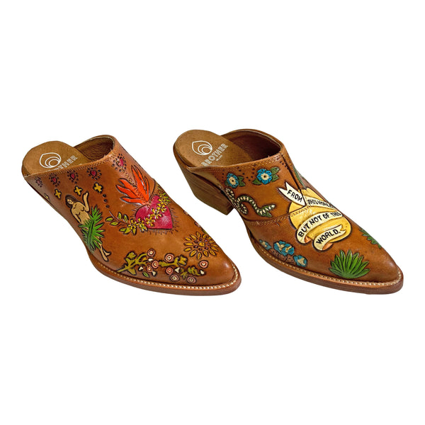 Brother Vellies Eve Doodle Mules