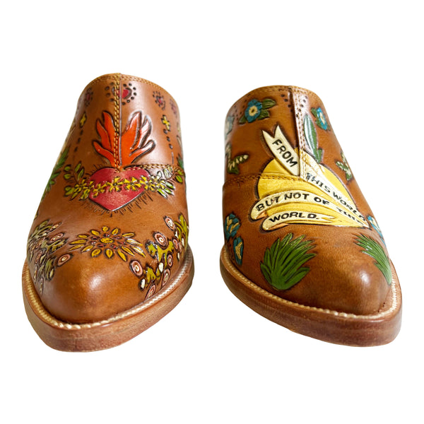 Brother Vellies Eve Doodle Mules