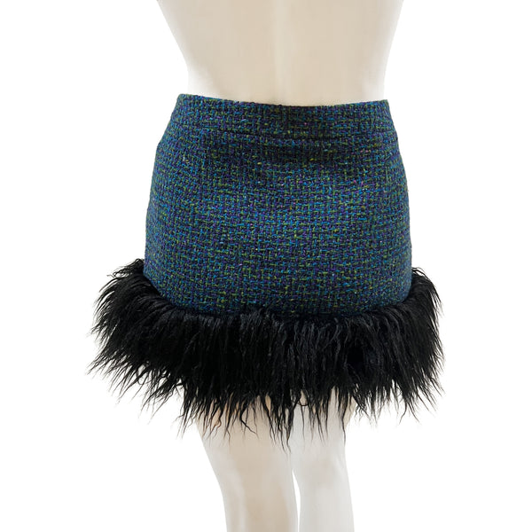 Saint Laurent Tweed Mini Skirt Fall2021