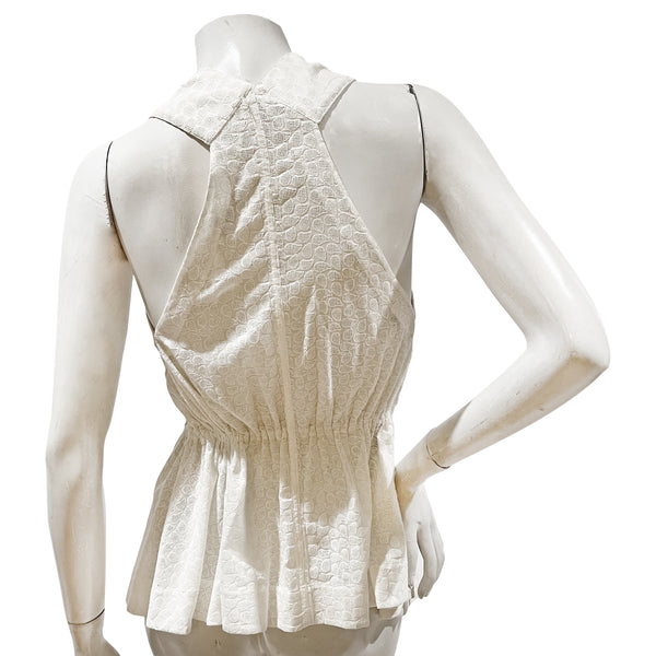 Alaïa Textured Waist Tie Top