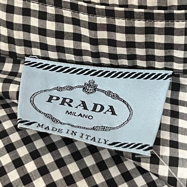 Prada Checkered Blouse Dress