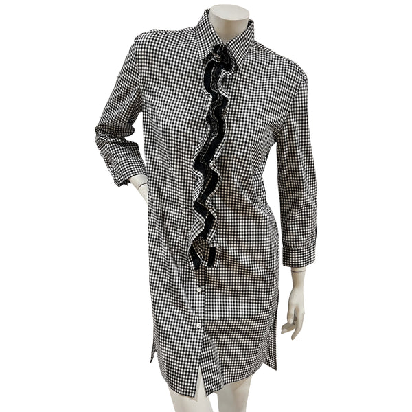 Prada Checkered Blouse Dress