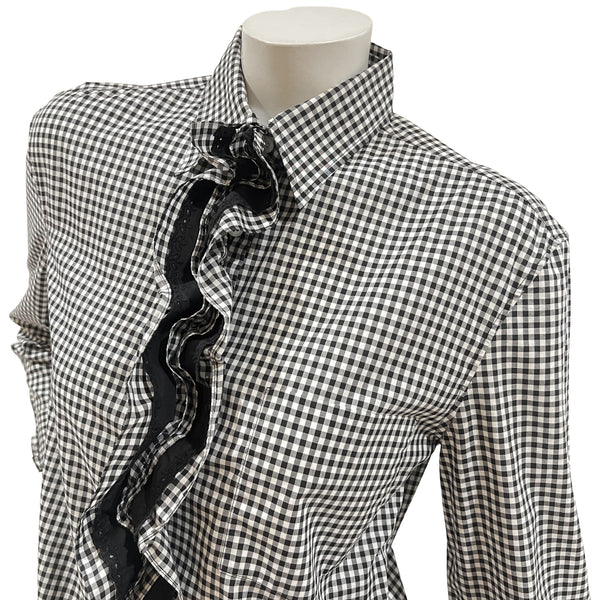 Prada Checkered Blouse Dress