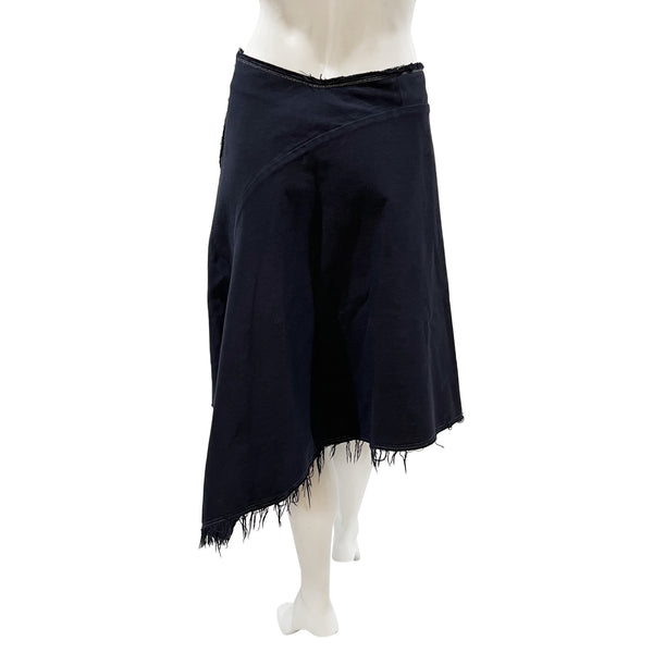 Comme des Garcons Frayed Hem Denim Skirt
