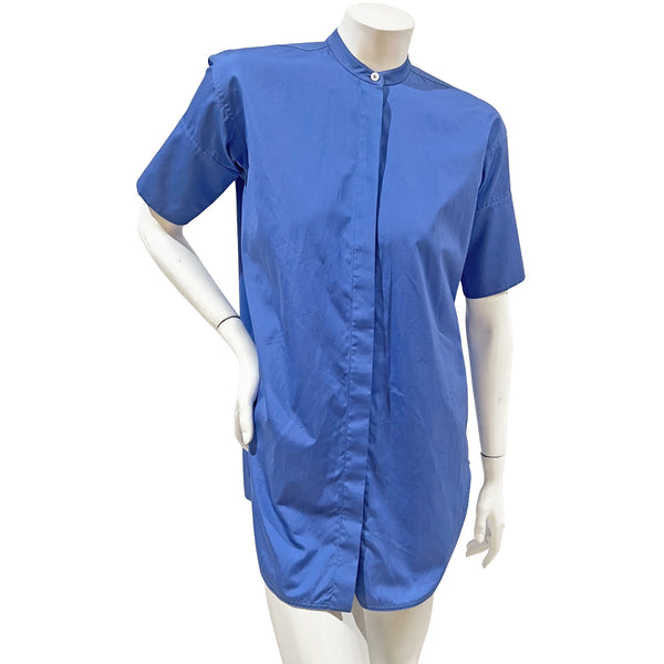 Celine Blue Cotton Blouse