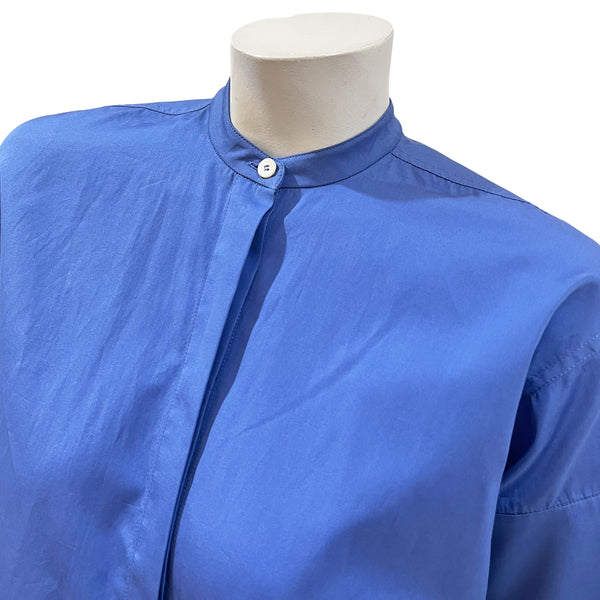Celine Blue Cotton Blouse