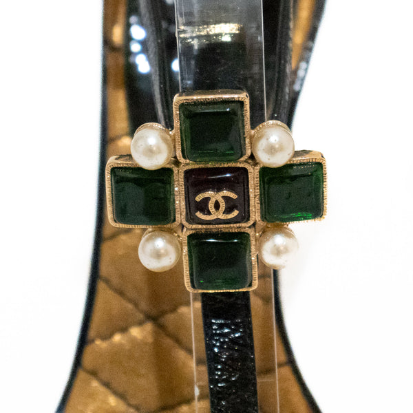 Chanel Gripoix Jeweled Heels