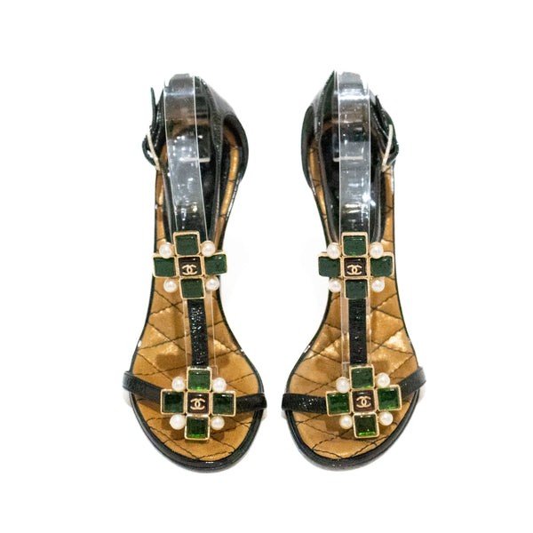 Chanel Gripoix Jeweled Heels