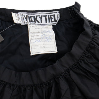 Vintage Black Bulle Bubble Skirt