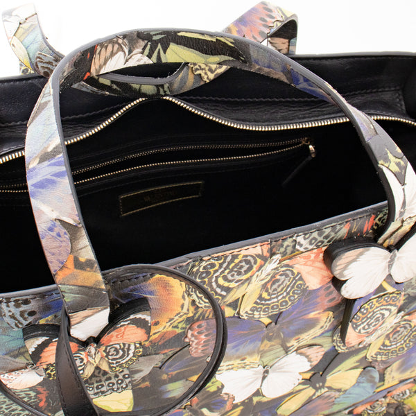 Valentino Butterfly Print Tote