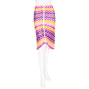 Missoni Chevron Knit Button Skirt