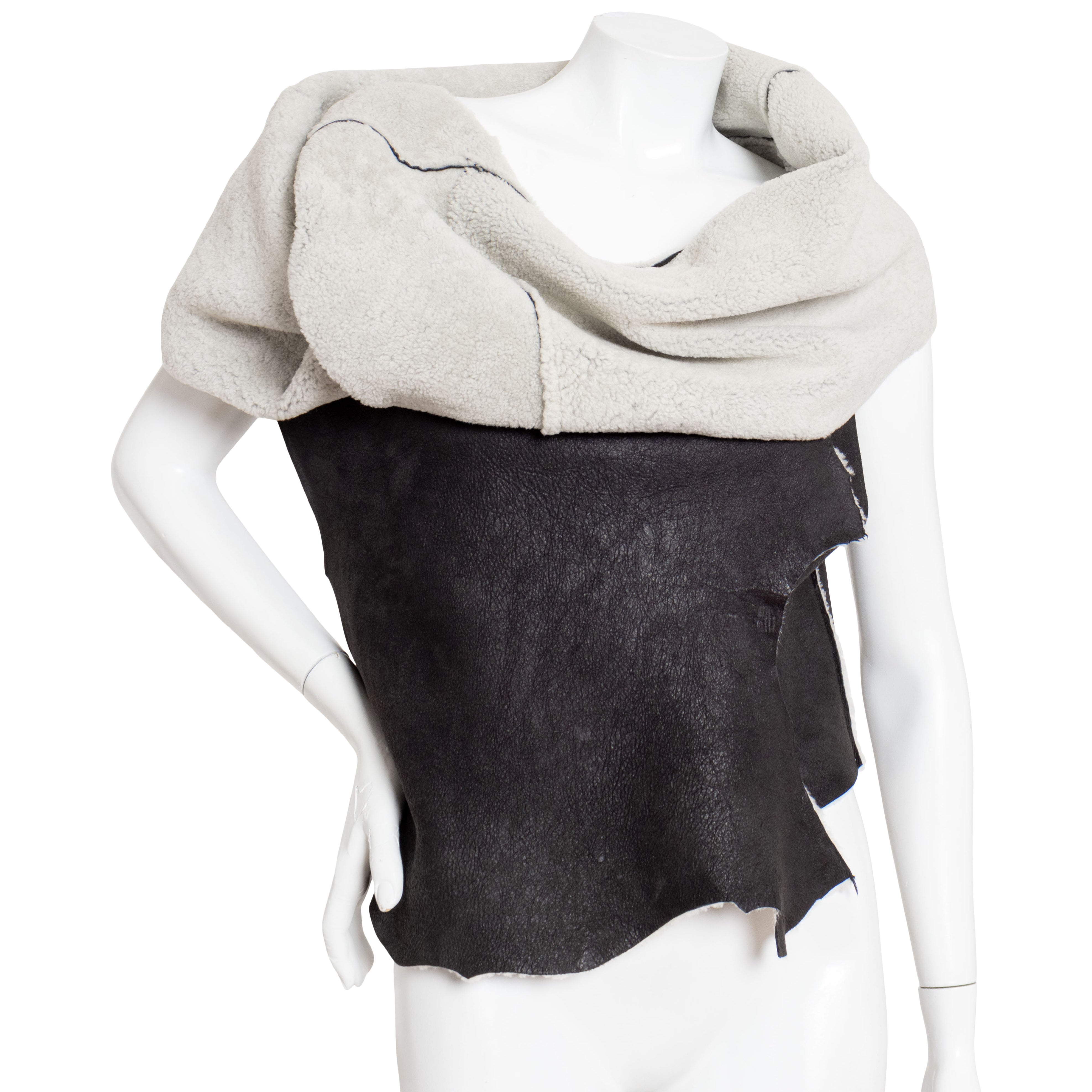 Black Shearling Wrap – Decades Inc.