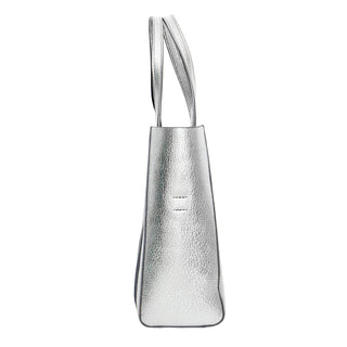 Silver Calfskin Everyday XXS Tote Bag