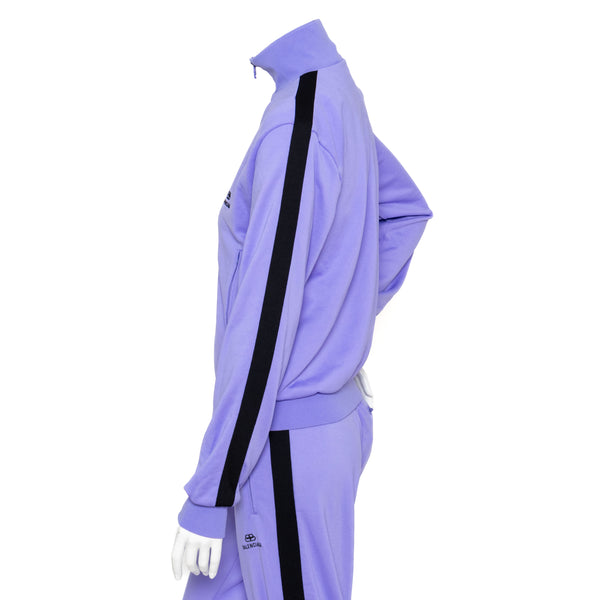 Balenciaga Lilac Zip Up Jacket and Tracksuit Pants Set