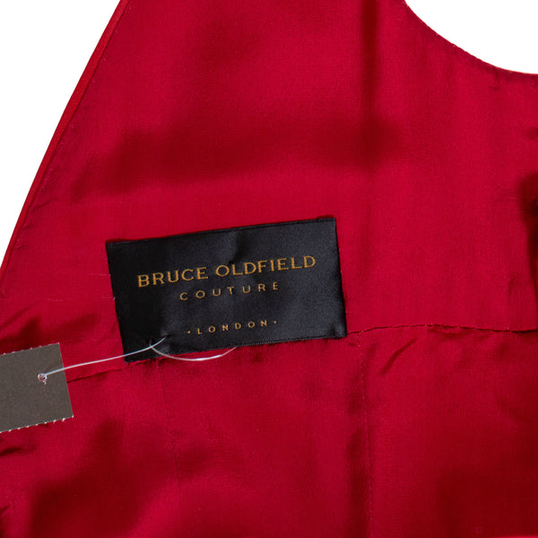 Bruce Oldfield Red Gathered Gown