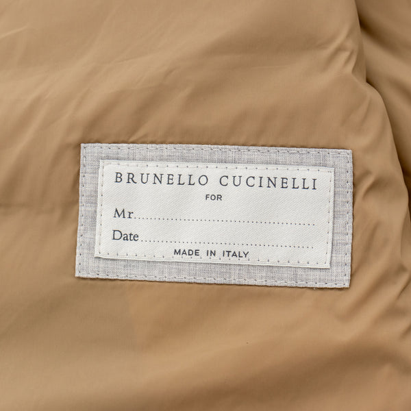 Brunello Cucinelli Gray Padded High Neck Vest