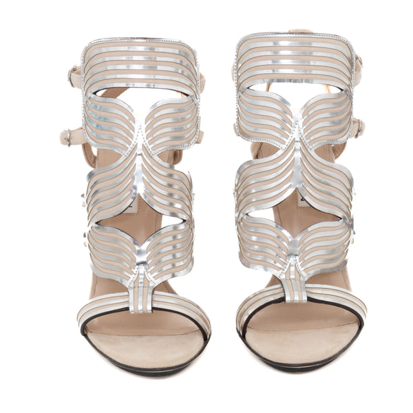 Burak Uyan Metallic Beige Sandals