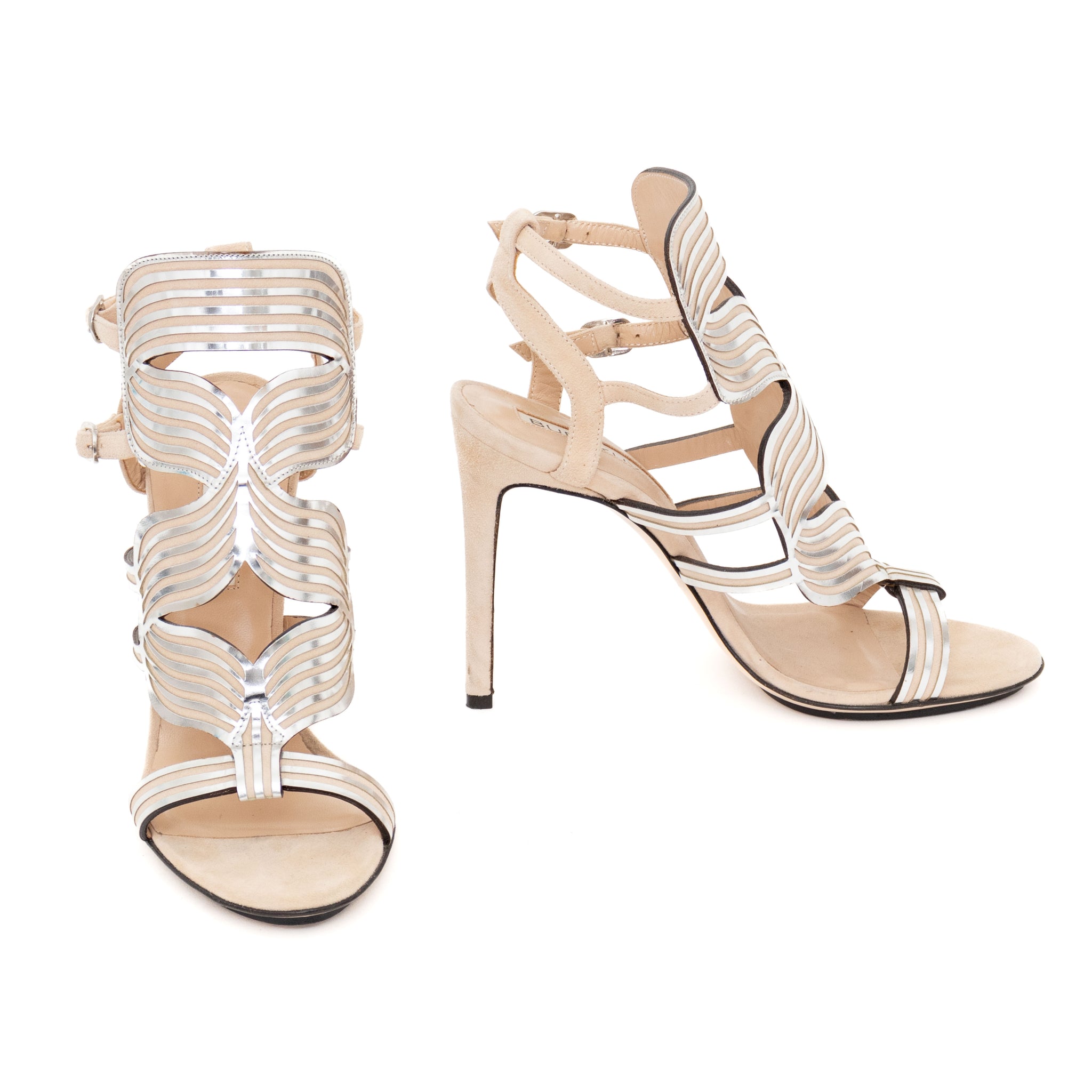 Burak Uyan Metallic Beige Sandals
