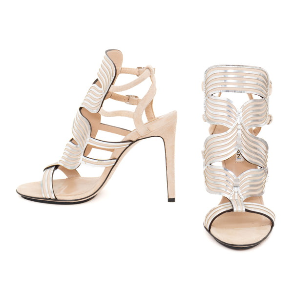 Burak Uyan Metallic Beige Sandals
