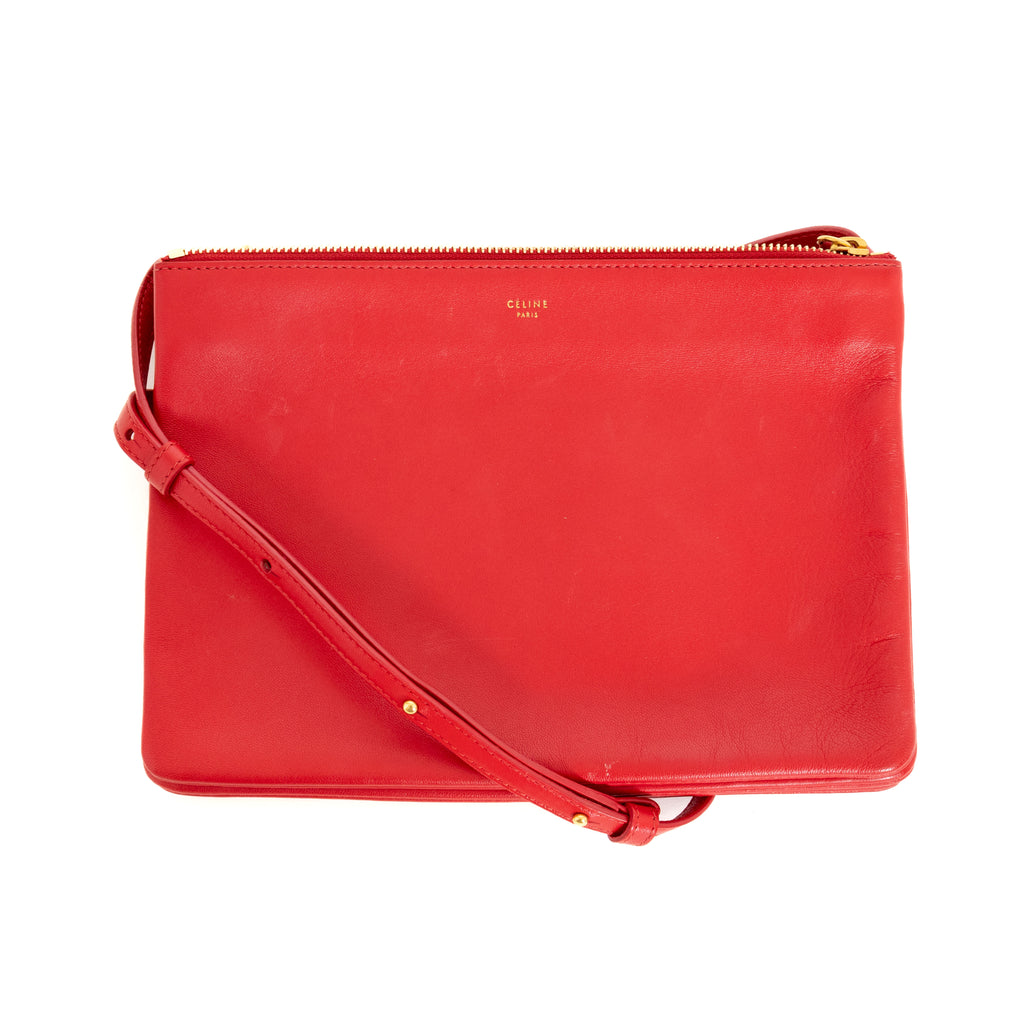 Trio leather crossbody bag