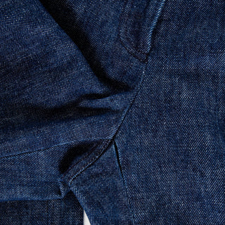 1999 Blue High-Rise Wide-Leg Raw Hem Jeans