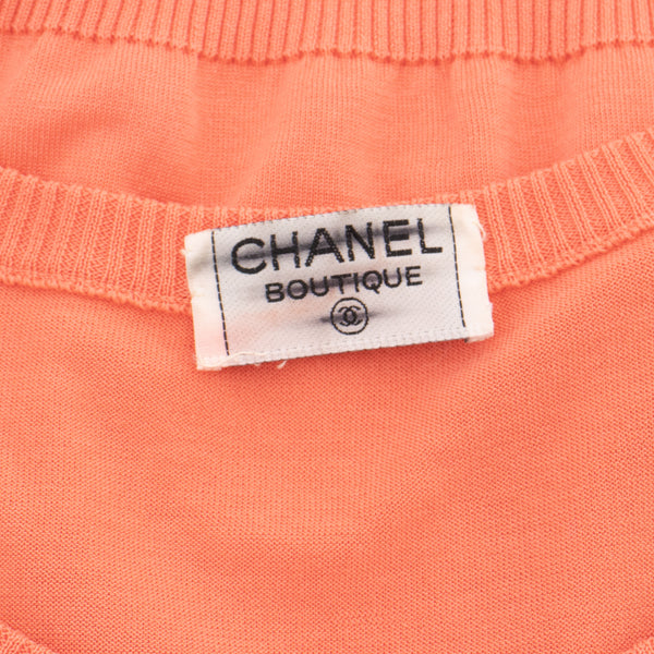 Vintage Chanel Knit Short Sleeve Top