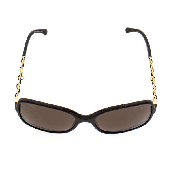 Chanel Charming Chain Brown Square Sunglasses