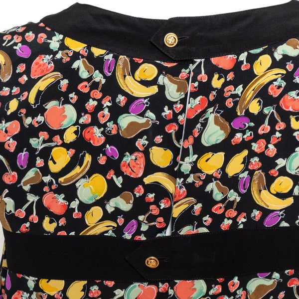 Chanel Boucle and Fruit Print 3-Piece Suit