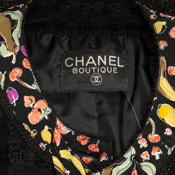 Chanel Boucle and Fruit Print 3-Piece Suit