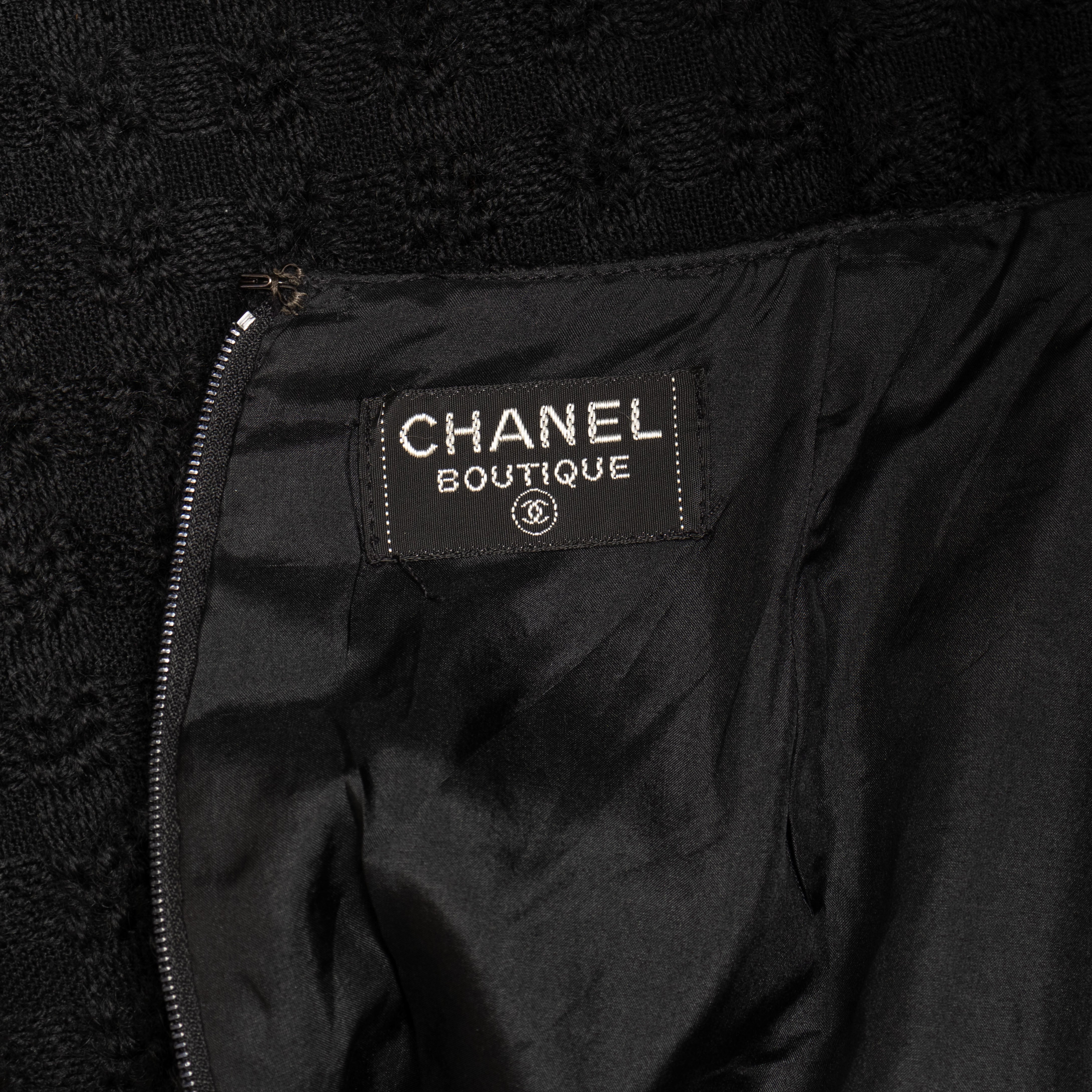 Chanel, black and white boucle jacket - Unique Designer Pieces