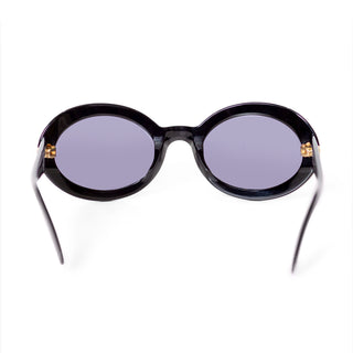 1992 Black Oval Interlocking CC Sunglasses 07801 94305
