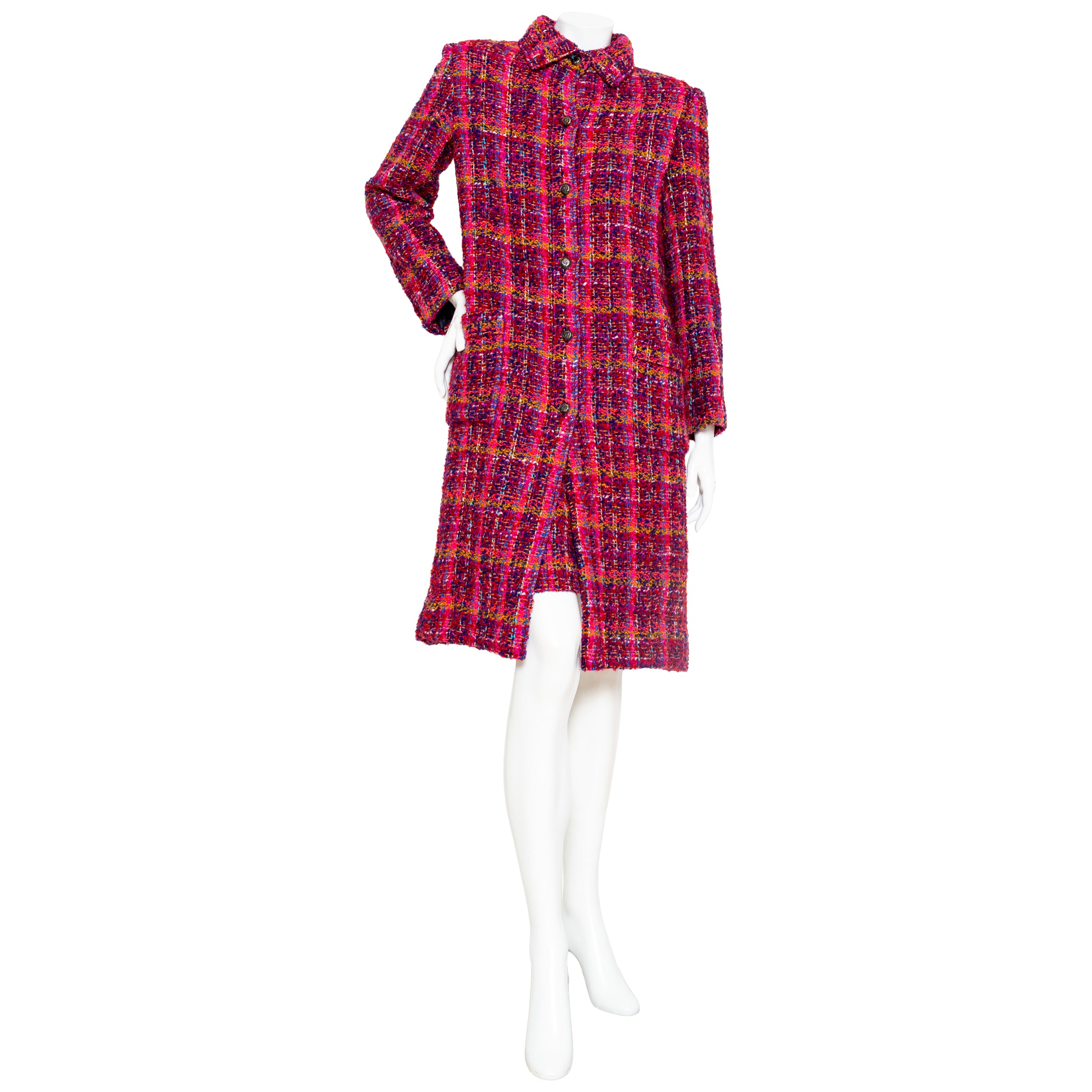 Vintage Magenta Tweed Jacket and Skirt Set – Decades Inc.