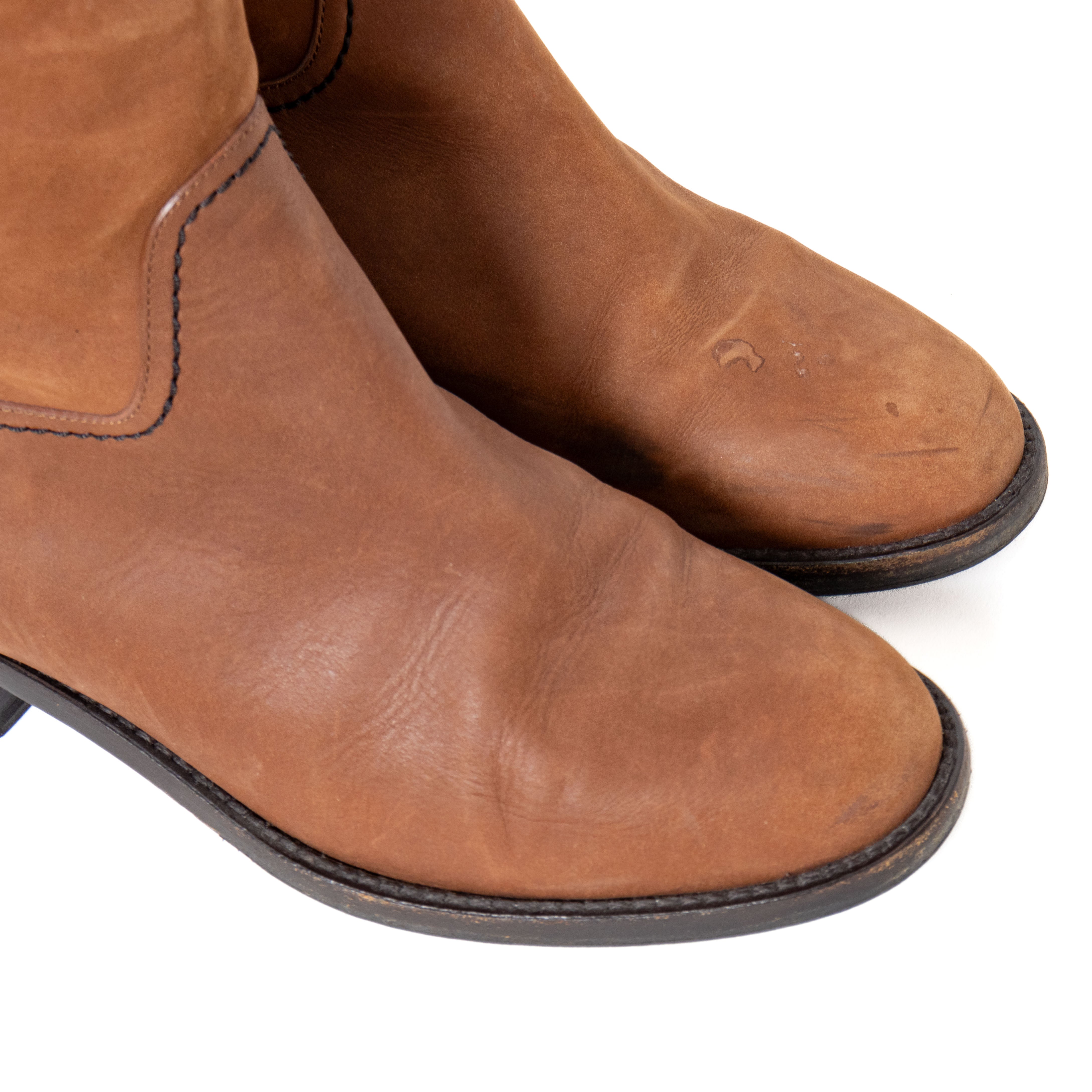 Brown Leather Riding Boots