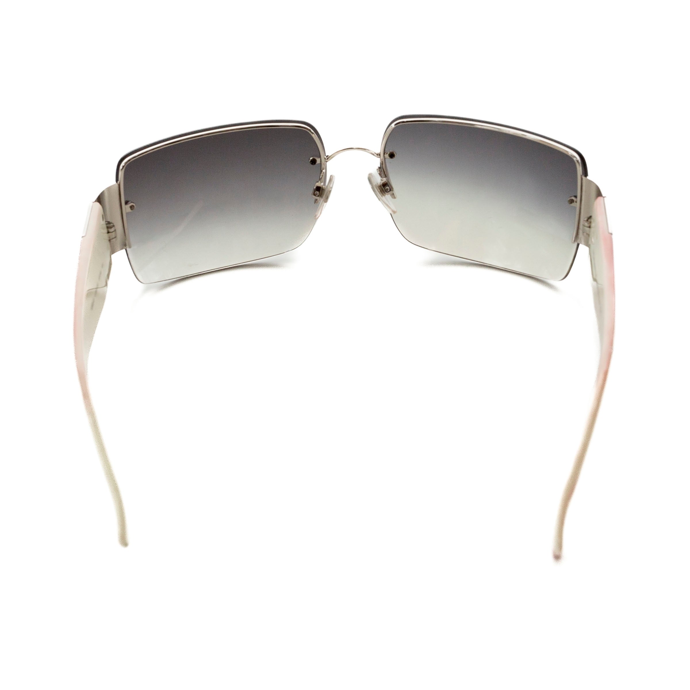 Jimi Oval Sunglasses in White Gold/ Silver frame by LINDA FARROW – LINDA  FARROW (U.S.)