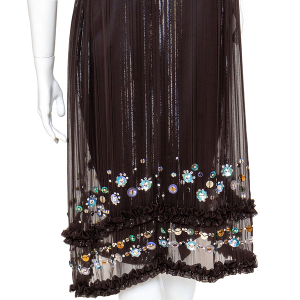 Chanel 2-Piece Slip Dress and Sequin Duster