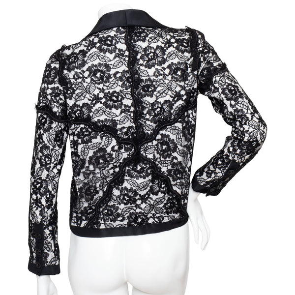 Chanel Lace Tuxedo Jacket