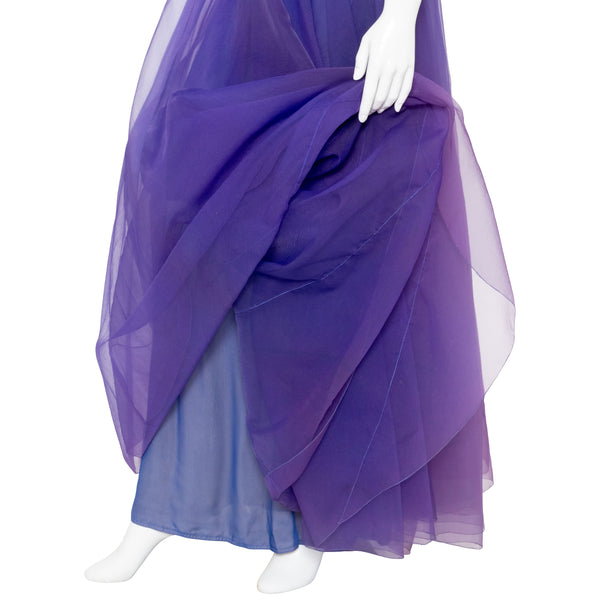 Christian Dior Haute Couture Silk Organza AW 1972 Halter Gown